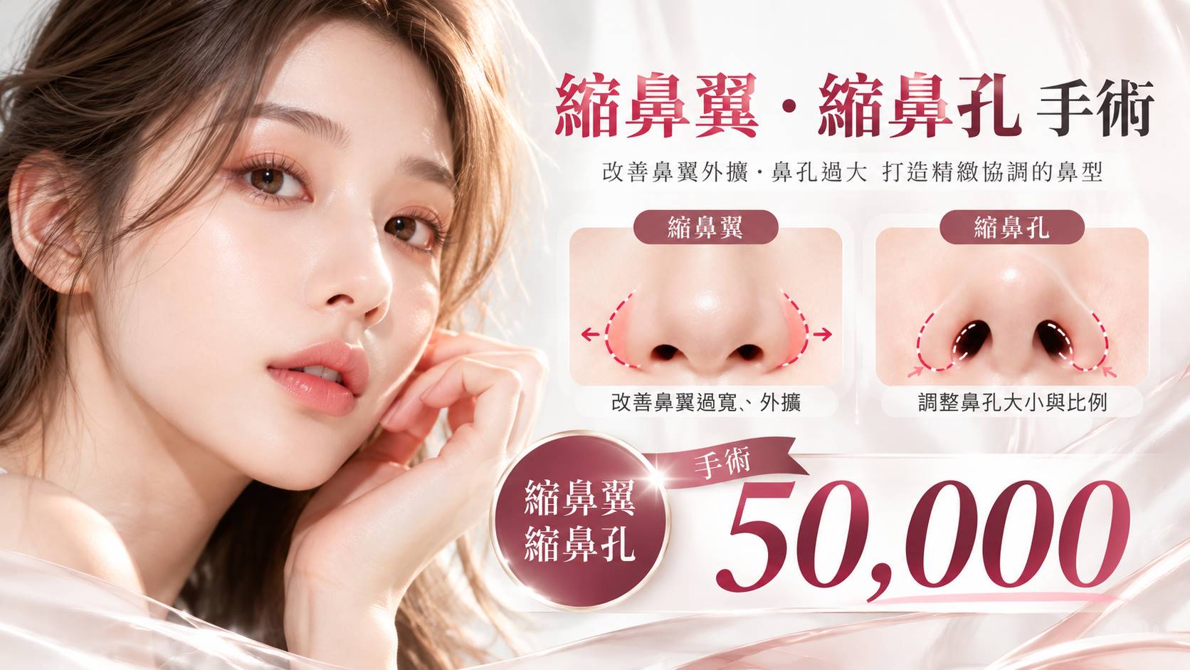 台南縮鼻翼縮鼻孔手術價格費用介紹